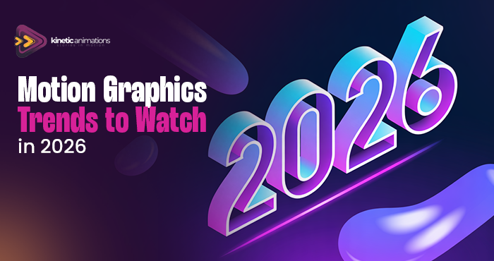 Motion graphics trends 2026 showing dynamic animation effects and typography