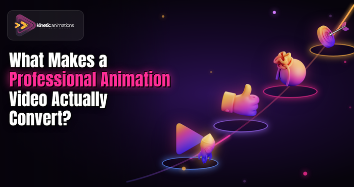 Professional animation video conversion strategy showing viewer engagement and customer action